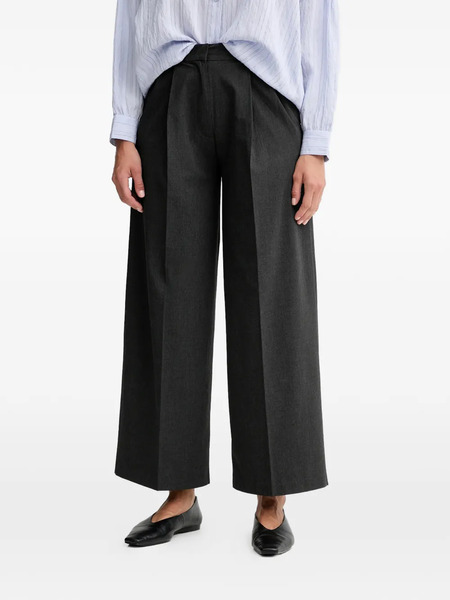  Sessùn Pleated Wide-leg Trousers - Grey 