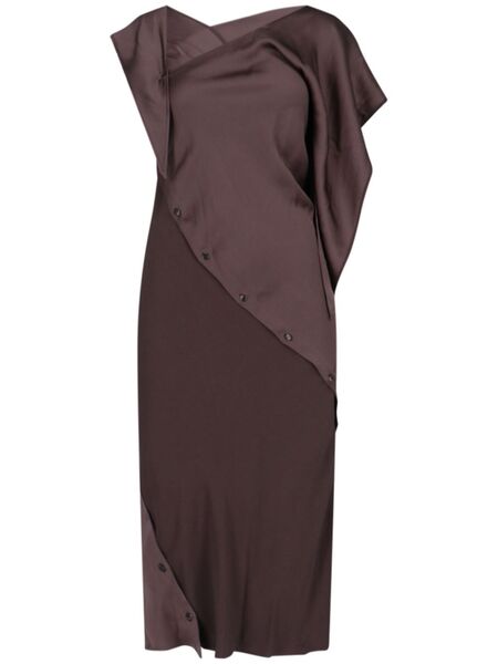 Setchu Asymmetric Dress - Brown 