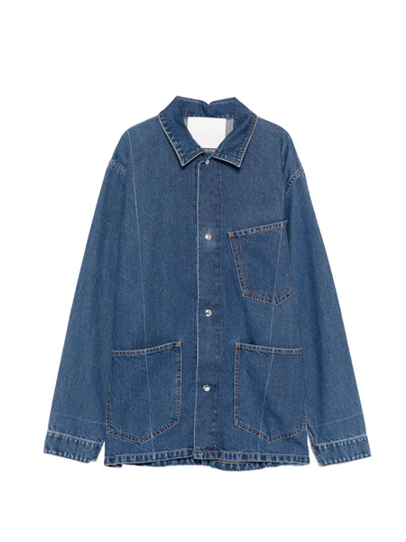  Setchu Exposed-seam Pockets Jacket - Blue 