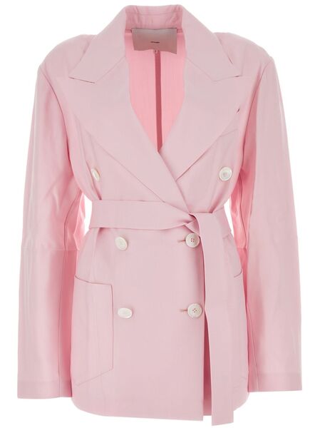  Setchu Origami Double-breasted Blazer - Pink 