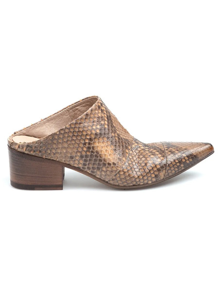  Settima Pointed Toe Mules - Brown 