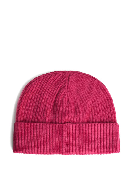  Seven Gauge Ribbed Beanie - Pink 