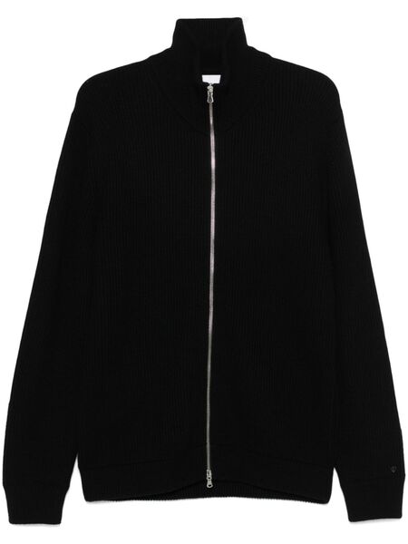  Seven Gauge Wool Cardigan - Black 