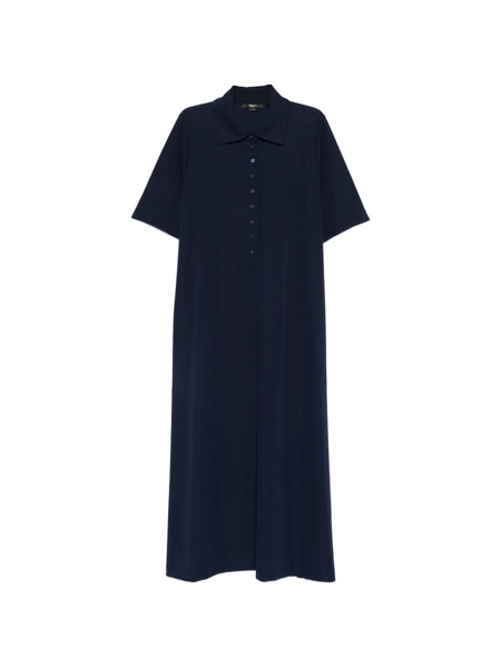  Seventy Buttoned Maxi Shirt Dress - Blue 