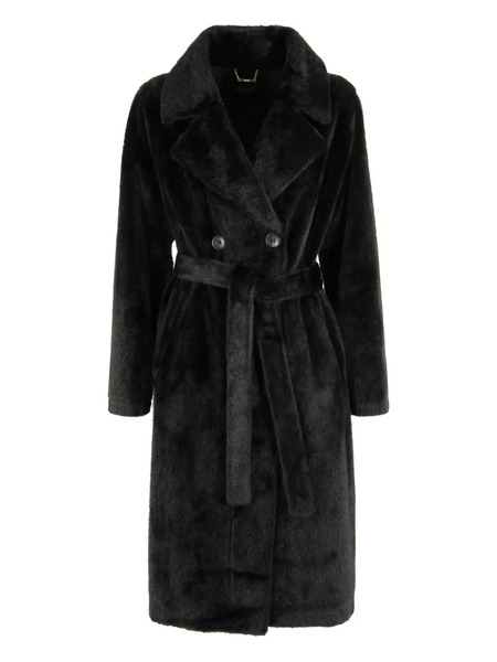  Seventy Double-breasted Belted Coat - Black 