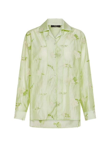  Seventy Floral Collared Shirt - Green 
