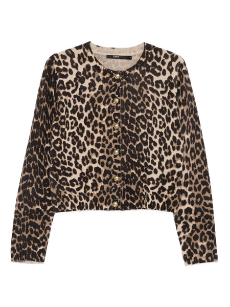  Seventy Leopard-print Button-up Cardigan - Brown 