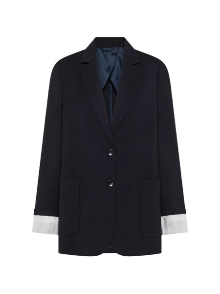  Seventy Pocket Cuffed Blazer - Blue 