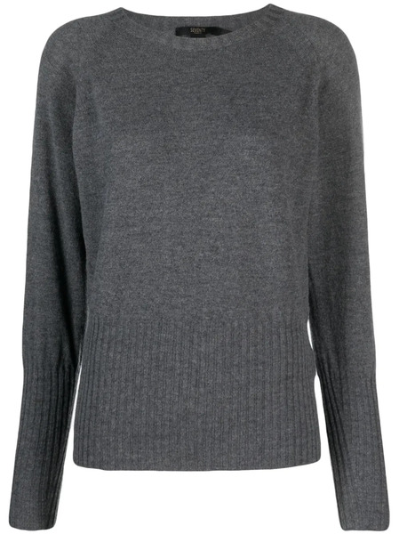  Seventy Ribbed Crew-neck Jumper - Grey 