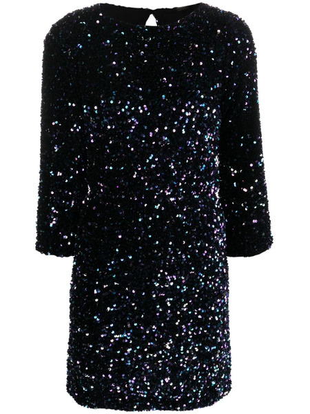  Seventy Sequin-embellished Minidress - Black 