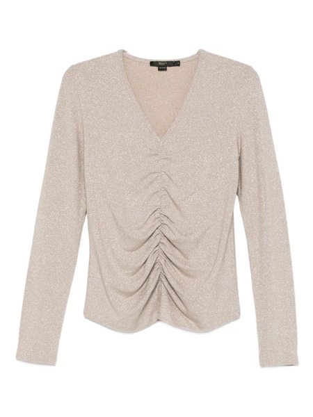  Seventy V-neck Gathered Top - Gold 
