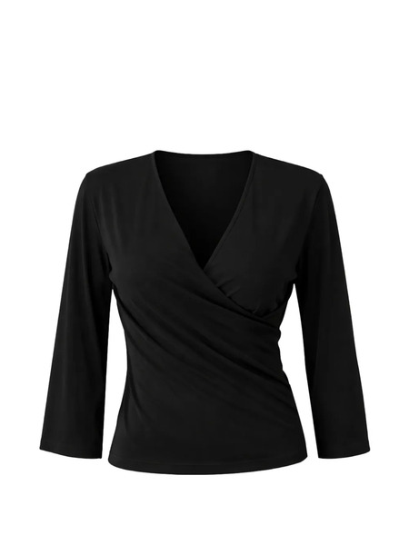  Seventy V-neck Top - Black 