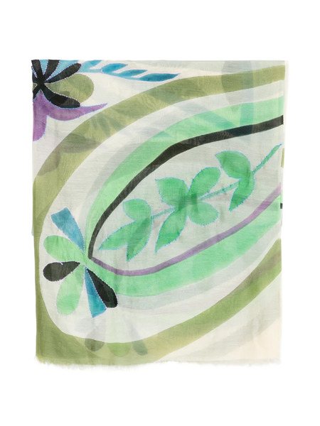  Sgombero Cantine Floral Printed Scarf - Green 