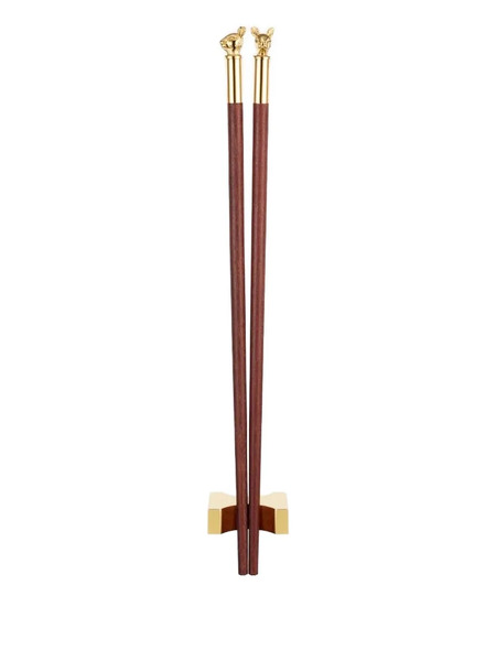  Shanghai Tang Animal-head Chopsticks - Brown 