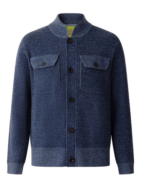  Shanghai Tang Buttoned Wool Cardigan - Blue 