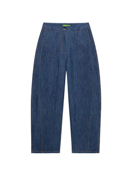  Shanghai Tang Contrast-stitch Jeans - Blue 