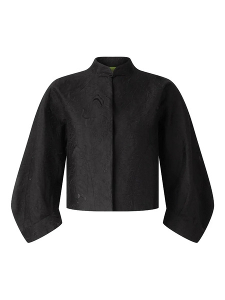  Shanghai Tang Floral-embroidery Jacket - Black 