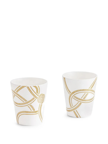  Shanghai Tang Infinite Knot Porcelain Cup - White 