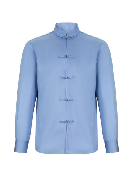  Shanghai Tang Knot-button Shirt - Blue 