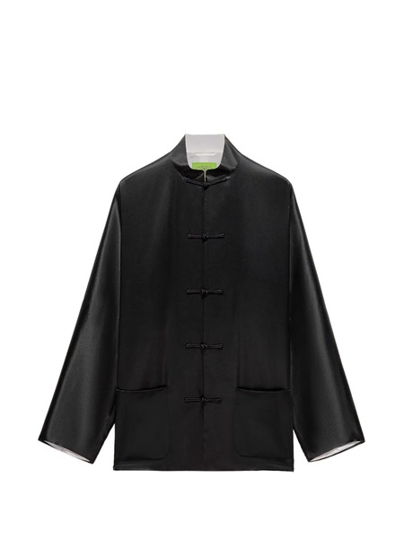  Shanghai Tang Knot Front Tang Jacket - Black 