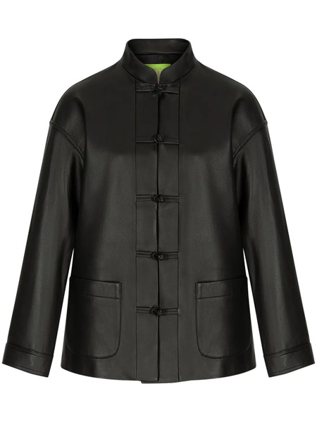  Shanghai Tang Leather Jacket - Black 