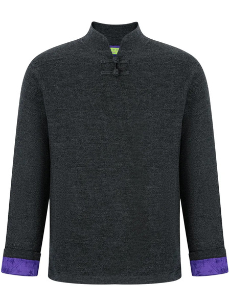  Shanghai Tang Silk-lined Jumper - Grey 