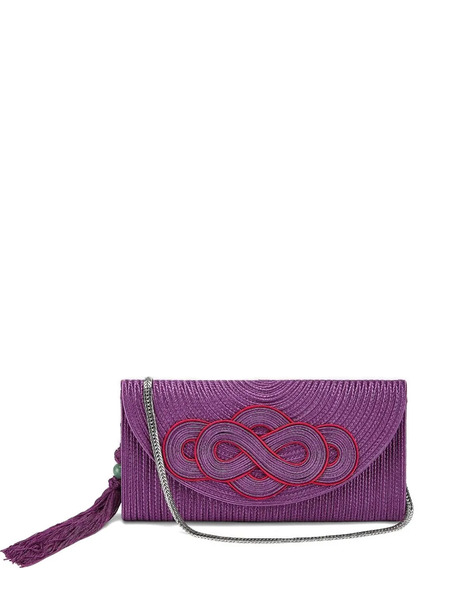  Shanghai Tang Tang Infinity Chinese-knot Clutch Bag - Purple 