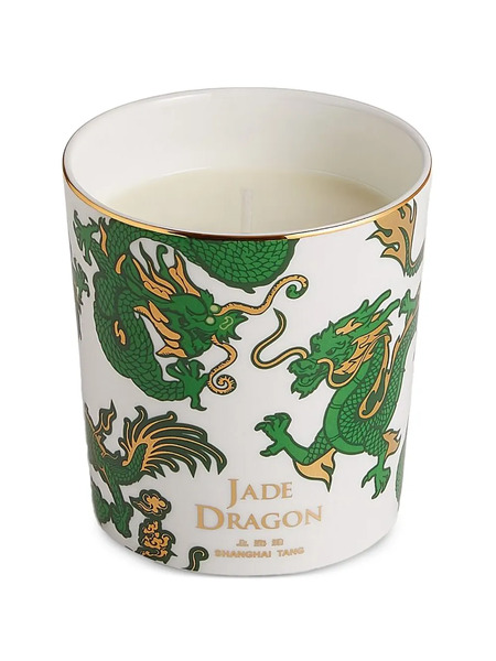  Shanghai Tang Tang Jade Dragon Candle - White 