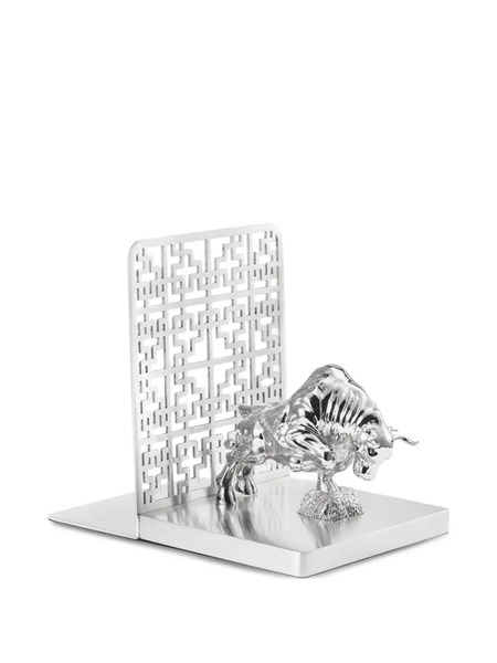  Shanghai Tang Tang Ox Bookend - Silver 