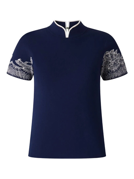  Shanghai Tang Tang Qipao Top - Blue 