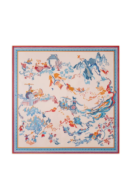  Shanghai Tang Tang Scarf - Neutrals 