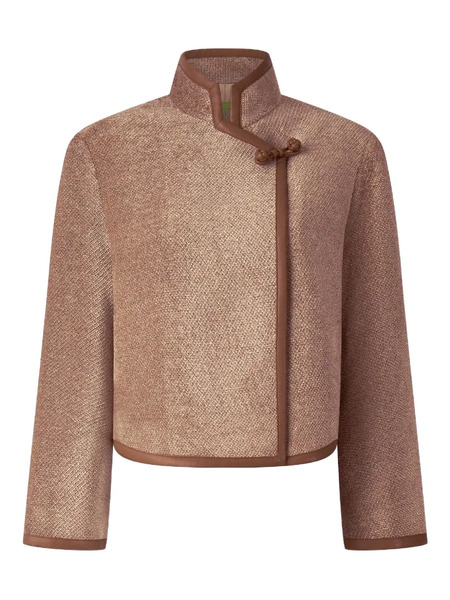  Shanghai Tang Textured Jacket - Brown 
