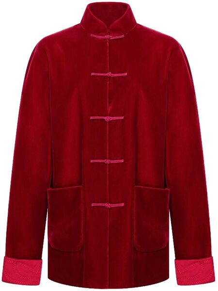  Shanghai Tang Velvet Tang Jacket - Red 