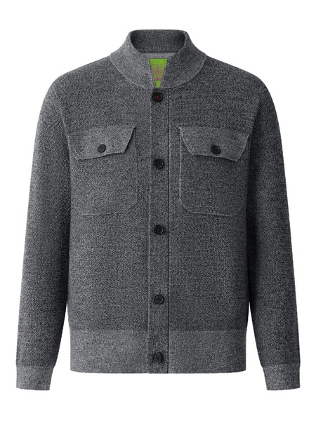  Shanghai Tang Wool Buttoned Cardigan - Grey 