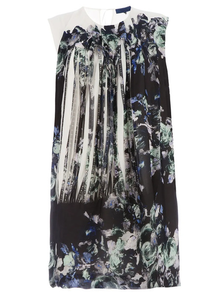  Sharon Wauchob Printed Front Silk Dress - White 