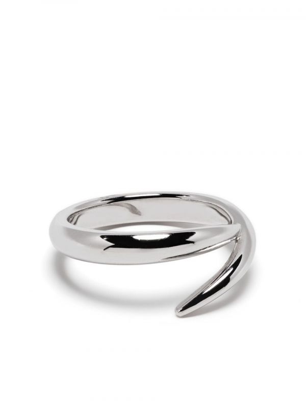  Shaun Leane 18kt White Gold Interlock Me Ring - Silver 