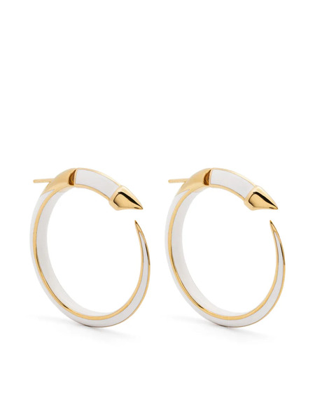 Shaun Leane Sterling Silver Sabre Solis Hoop Earrings - Gold 