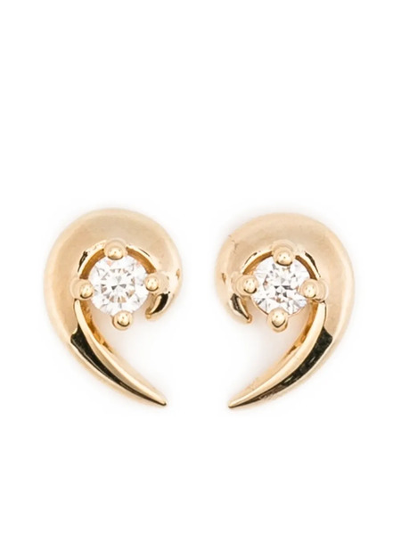  Shaun Leane Talon Diamond Stud Earrings - Gold 