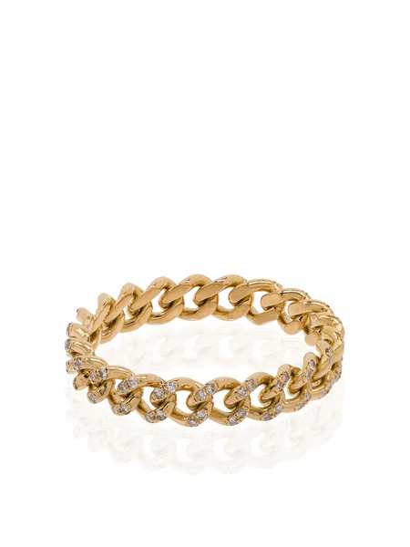  Shay 18k Yellow Gold Chain-link Diamond Ring 