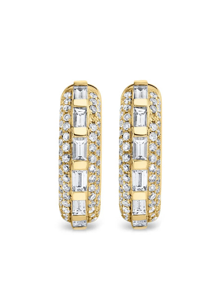  Shay 18k Yellow Gold Diamond Huggie Earrings 
