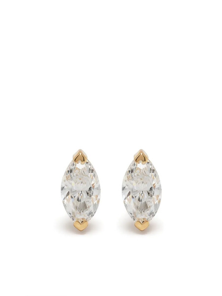  Shay 18k Yellow Gold Diamond Marquise Studs 