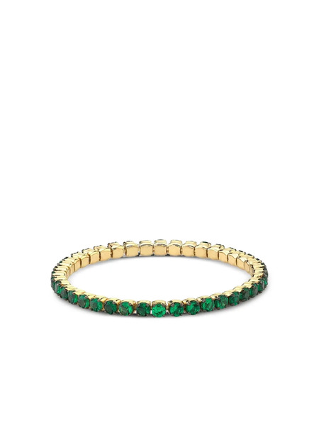  Shay 18k Yellow Gold Green Garnet Single Thread Ring 