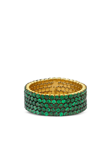  Shay 18kt Yellow Gold Garnet Stackable Ring 