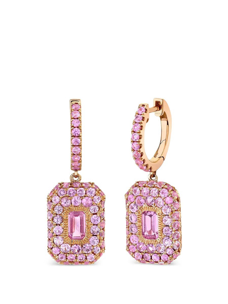  Shay Pink Sapphire Drop Earrings 
