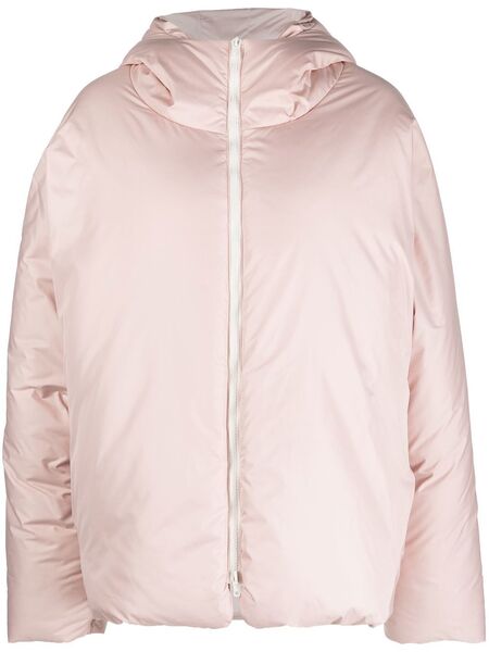  Sherpa Shuoy Hooded Puffer Jacket - Pink 