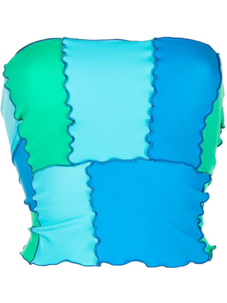  Sherris Colour-block Bandeau Top - Blue 