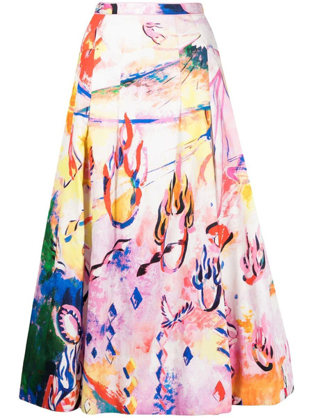  Shiatzy Chen Circus Collection A-line Skirt - Pink 