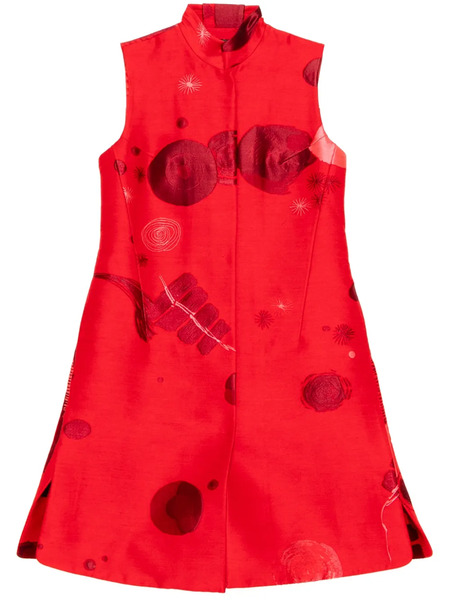  Shiatzy Chen Jacquard Dress - Red 