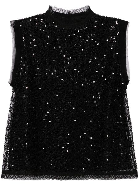  Shiatzy Chen Libre Collection Sequin Top - Black 