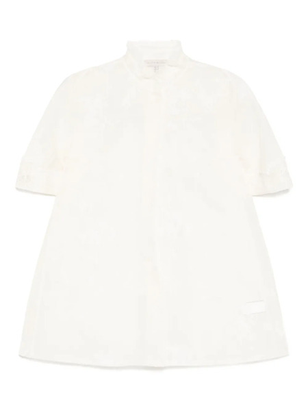  Shiatzy Chen Mandarin-collar Printed Shirt - White 